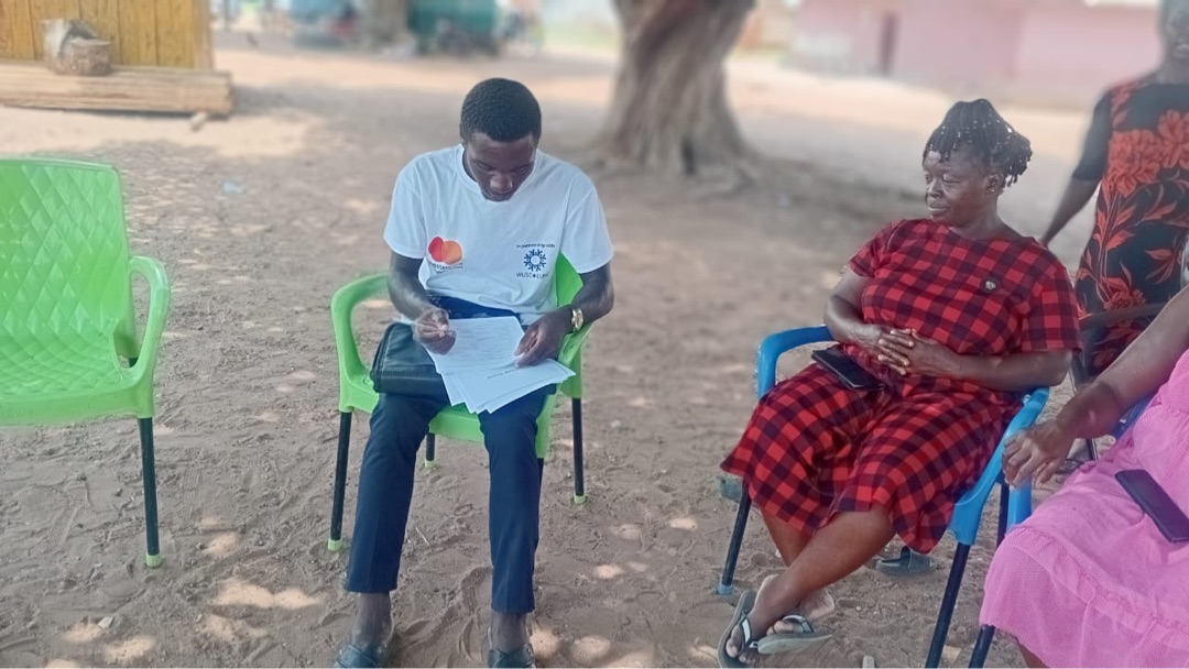 Agri-Life field team interviewing farmers